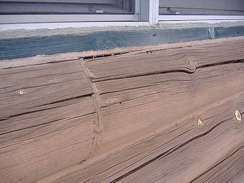 Cracks in the logs